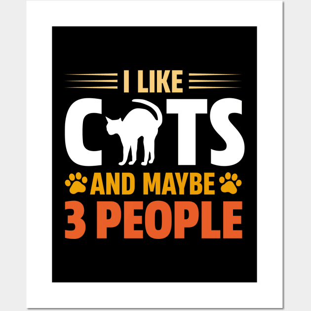 I Like Cats Wall Art by Maison de Kitsch